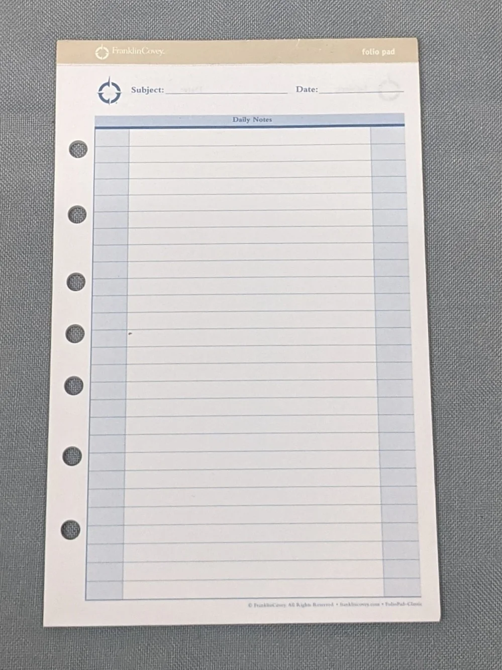 Brand New • Notepad Refill (x3) • Franklin Covey